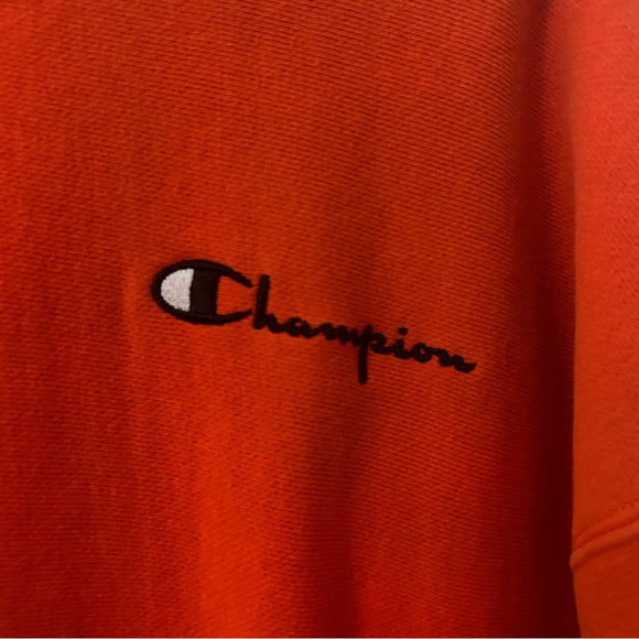 Orange-Red Champion Crewneck - Picture 2 of 2